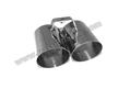 Boxster 986 2.5 97-99 Silencieux inox sorties 2x76mm biseautées # CARGRAPHIC #