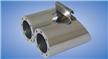 Boxster 986 2.7-3.2s 00-04 Silencieux inox sorties Revolver 2x89mm perfo # CARGRAPHIC #