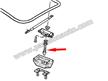 Pivot de fermeture de coffre ARRIERE # 924 à  partir de 1985