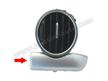 Tableau de bord - barette horizontale sous buse aeration passager - Argent # 997-Boxster-Cayman
