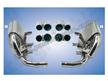 996 c4S 02-05 Sorties doubles inox 2x89/76mm# CARGRAPHIC #