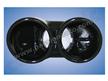 997 DFI 09-11 Sorties inox noires 4x89mm biseautées # CARGRAPHIC #