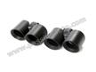 Sorties inox - 2 x 88 noir mat # 997 carrera ph2 2009-2012 sauf PSE