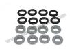 Kit attaches de fixation OVALES pour sur-tapis de sol - GRIS # Cayenne E1 03-10