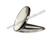 Retroviseur extérieur rond chrome 10.5 cm plat sans entourage # 911 1965-1967