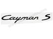 Sigle -Cayman S- NOIR BRILLANT # Cayman 3.4S 2006-2012