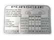 Etiquette de pression des pneus # 993 cabriolet 97-98