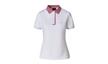 Polo femme blanc/rose Collection Taycan - Taille M