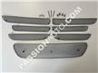 Grilles de protection noires - Kit complet calandre pare-chocs AV # 991 C4S PDK (avec capteurs stationnement) 12-15