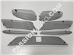 Grilles de protection noires - Kit complet calandre pare-chocs AV & prises air latérales # 718 Boxster/Cayman GTS (ACC) 18-