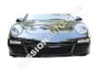 Grilles de protection noires - Kit complet calandre pare-chocs AV # 997.2 GTS 09-12