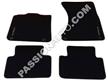Jeu de 4 tapis Tissus - NOIR # Macan 