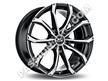 4 jantes 21p -  MSW48 noir face polie # Macan
