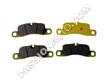 Plaquettes ARRIERE PAGID Jaune # Boxster 981 Spyder 16 - 982 GTS 4.0 16 - 991 c2-c4 15-