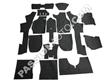 Kit complet moquette # 911 69-73 targa NOIR / gris anthracite standard