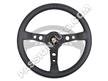 Volant performance 3 branches surpiqures noires - [Porsche Origine]