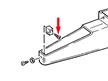 Habillage de porte - casier de rangement - vis dans support AVANT # 911 78-86