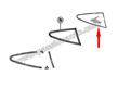 Vitre de custode arriere Droit - Clair # 911 76-89