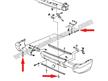 Vis B 4.8 x 16 pour fixation parechoc ARRIERE # 965