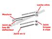 Joint brosse à clips # Droite Cabrio-Targa # 911 1984-1998
