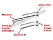 Joint brosse à clips # Gauche Targa # 911 1967-1983