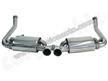 Cayman 06-08 Echappement sport inox A VALVES + 2 sorties 89mm perforees # CARGRAPHIC #