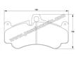 Plaquettes AVANT Pagid Jaune # 997 GT3 07-09