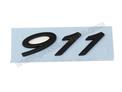 Sigle 911 petit modèle (75mm) - noir satiné # 991  
