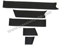 Kit recouvrement bandeau central tableau de bord - basket weave gaufré noir # 911 69-73  