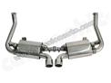 Boxster 987 05-08 Echappement sport inox A VALVES + 2 sorties 89mm perforees # CARGRAPHIC #  