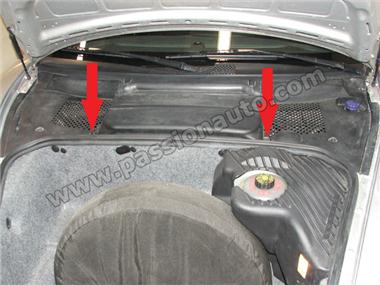 Habillage AVANT - fixation cache batterie # Boxster