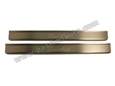 Seuils de porte inox - inscription Turbo # 996