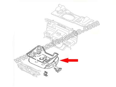 Logement roue de secours # 996 98-05 / c4 - turbo - gt3