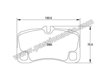 Plaquettes AR Pagid Jaune # 997 GT3 07-12