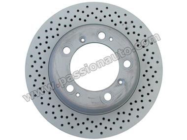 Paire de disque ARR SEBRO rainurés # 986S 00-04 -  987S + Cayman R + Spyder 05-12