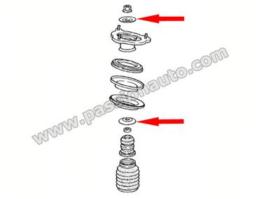 Coupelle de suspension AVANT-ARRIERE # Boxster 986 - [PORSCHE ORIGINE]