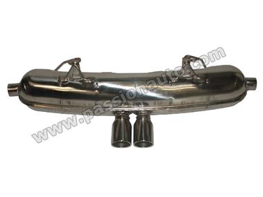 Boxster 986 2.7-3.2s 00-04 Silencieux inox sport 2 rondes # DANSK #
