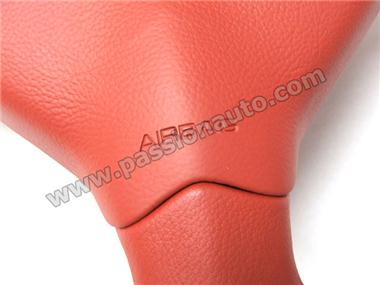 Volant cuir 3 branches avec airbag # 996 - Rouge Boxster
