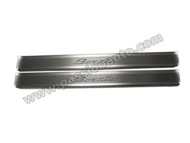 Seuils inox - inscription Boxster # Boxster