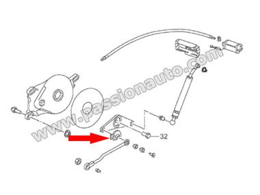 Douille joint bielle poussee / levier  # Boxster 986 97-04