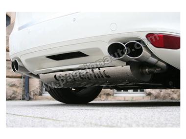 Cayenne 958 v6 ess+diesel - hybride  Sorties inox ovales 4x125x95mm # CARGRAPHIC #