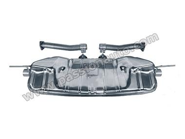 Cayenne 955 v8 turbo 03-06 Silencieux inox sport # CARGRAPHIC #