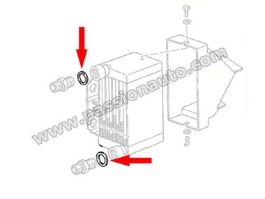 Joint sur raccord fileté de radiateur # 944 turbo