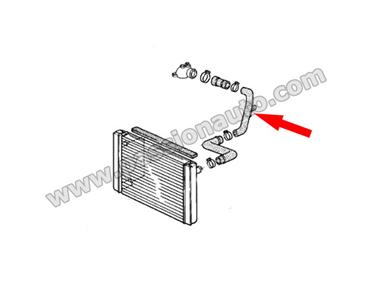 Durite d´eau / radiateur - culasse (partie 2) # 944 2.5s - 3.0 S2