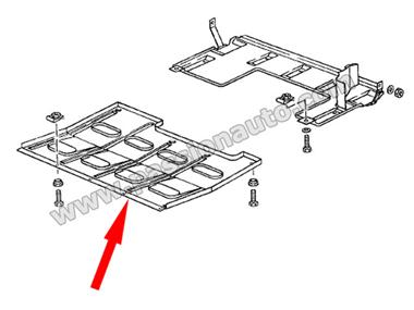 Plaque de protection sous moteur # 944 ph2