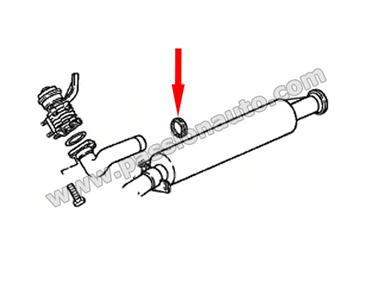 Joint sil interm.-tube vers sil interm. # 944 turbo