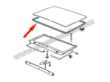 Joint de toit targa # 944 1986-1991 / 924 2.5s 1986-1988 / 968