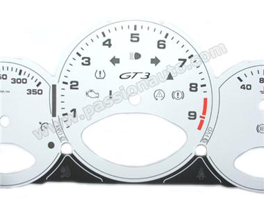 Fonds de compteur - Blanc # 997 GT3 07-09 kmh