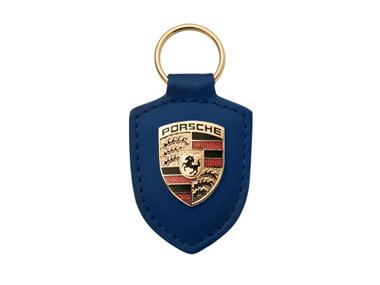 Porte-clés écusson bleu foncé - [Porsche Origine]