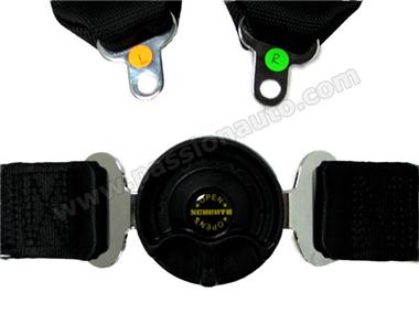 Harnais 4 points - Clubman Noir - Gauche # Schroth